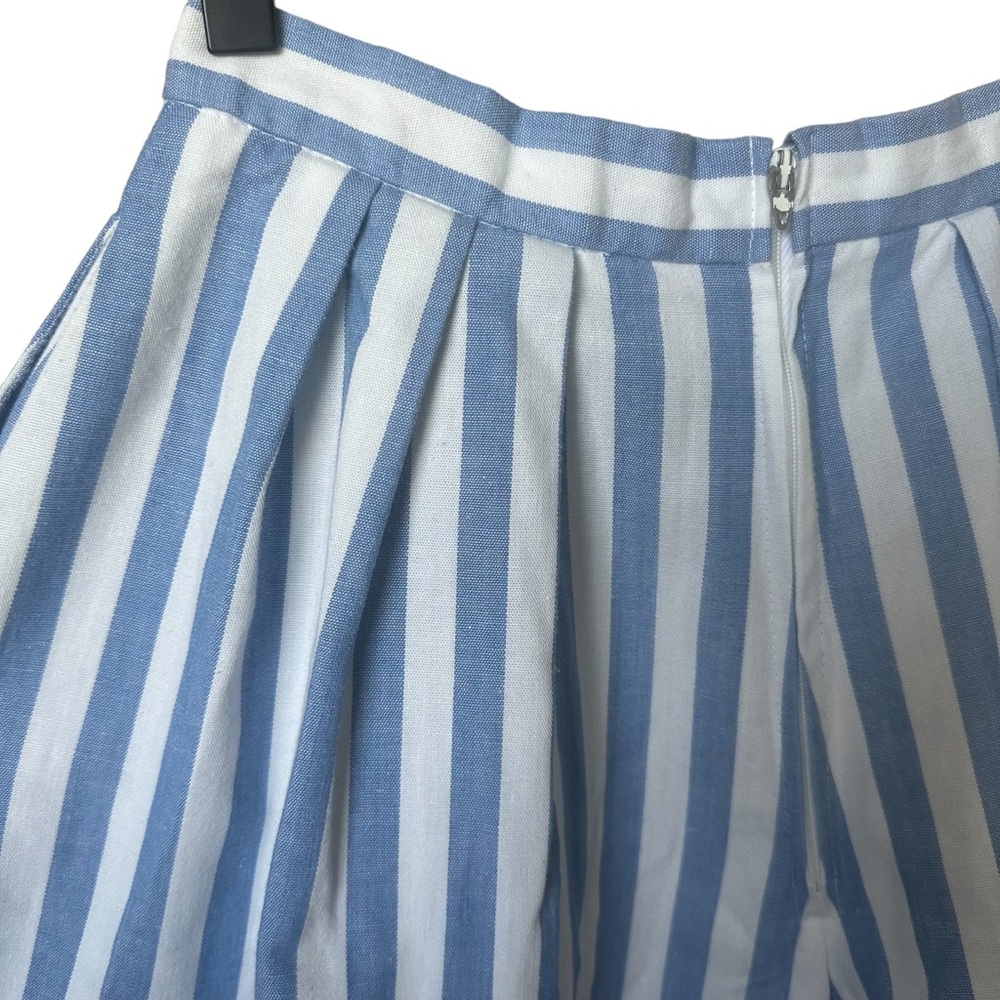 Vintage 80's 90's PBJ Sport Striped High Waisted Shorts Blue White Size 9 - Picture 7 of 7